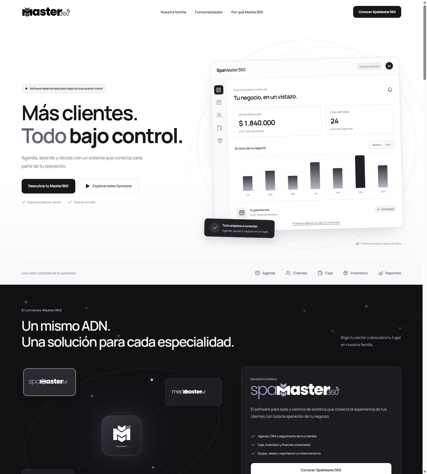 Vista de Master360