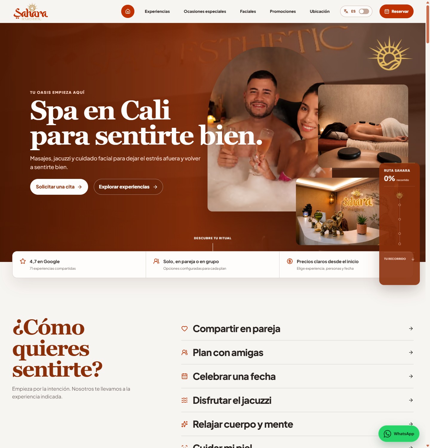 Vista de Sahara Spa